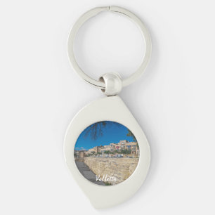 Porte-clés Vue sur le mur de la ville et le port de La Valett