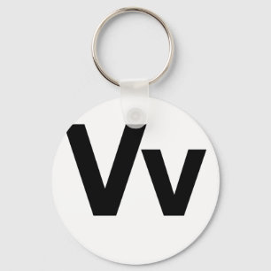 Porte-clés Vv helvetica