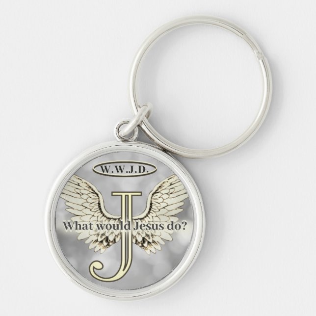 Porte-clés W.W.J.D What would Jesus do? Keychain (Devant)