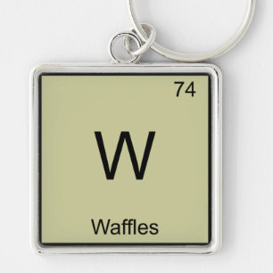 Porte-clés W - Waffles Funny Chimie Élément Symbole T-shirt