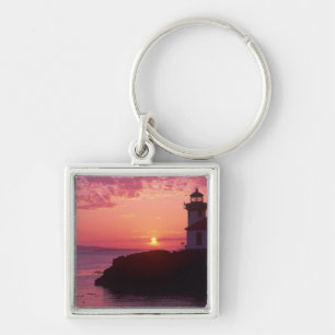 Porte-clés WA, île San Juan, phare de Lime Kiln, 1919,