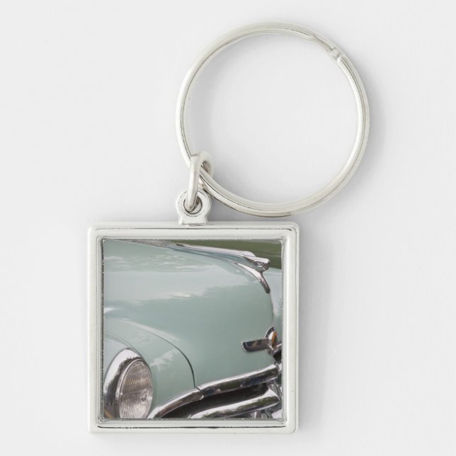 Porte-clés WA, Seattle, automobile américaine classique. 3 (Devant)