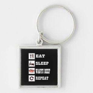 Porte-clés Wagyu Boeuf Steak BBQ Amateurs Grill Barbecue