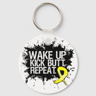Porte-clés Wake Up Kick Butt Repeat - Endometriosis