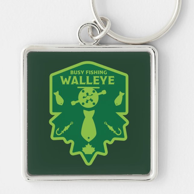 Porte-clés Walleye Fishing Canada (Devant)
