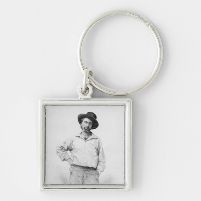 Porte-clés Walt Whitman, frontispice au 'feuille de (Devant)