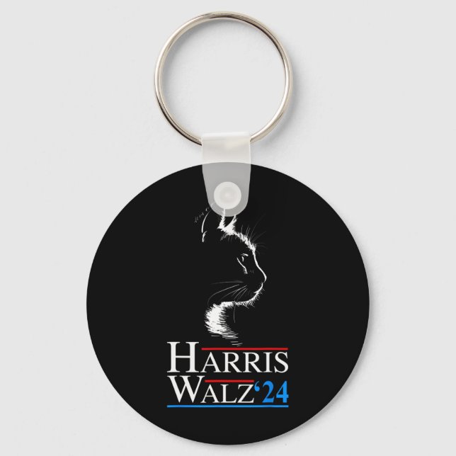 Porte-clés Waltz 2024 Cat Election Kamala Harris Tim Walz 202 (Recto)