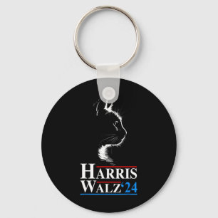 Porte-clés Waltz 2024 Election Funny Cat Kamala Harris Tim Wa