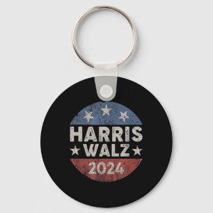 Porte-clés Walz 2024 Bouton Vintage Kamala Harris Tim Walz