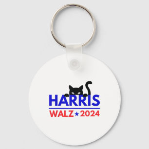Porte-clés Walz 2024 Drôle Chat Élection Kamala Harris Tim Wa