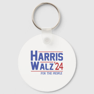 Porte-clés Walz 2024 Président américain Drapeau Kamala Harri