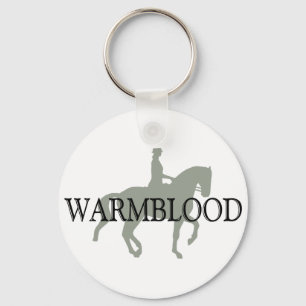 Porte-clés WARMBLOOD avec le cheval et le cavalier de