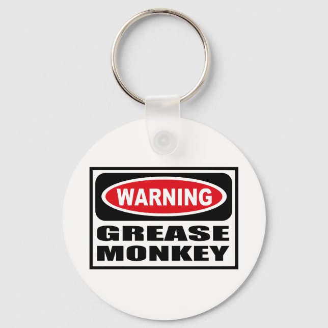 Porte-clés Warning GREASE MONKEY Key Chain (Recto)