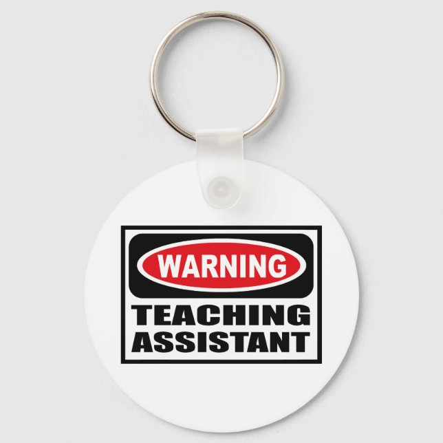 Porte-clés Warning TEACHING ASSISTANT Key Chain (Recto)