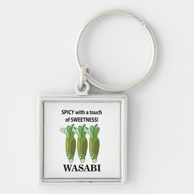 Porte-clés Wasabi Épicé Avec Une Touche De Douceur Wasabi (Devant)