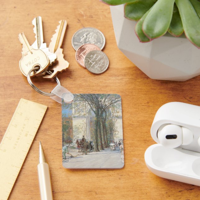 Porte-clés Washington Arch, Spring de Frederick Childe Hassam (Bureau)