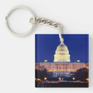 Porte-clés Washington DC Capitol américain à Dusk