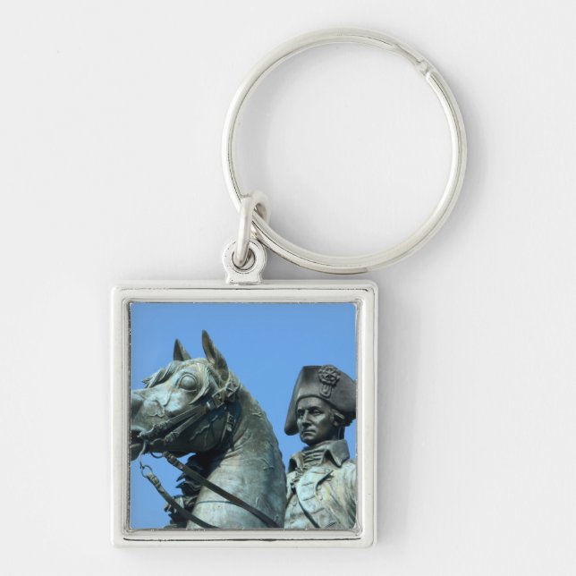 Porte-clés Washington, DC, statue du général George (Devant)