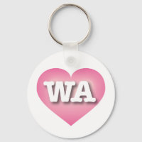 Washington Pink Fade Heart - I love WA