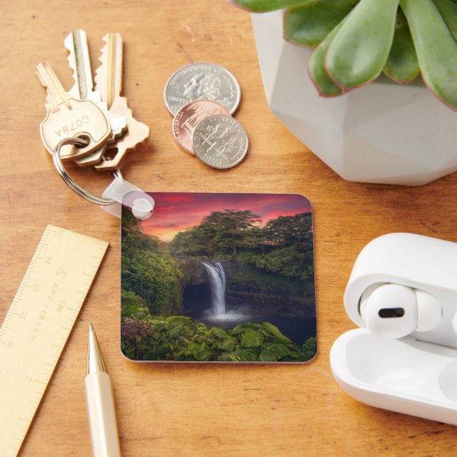 Porte-clés Waterfalls | Rainbow Falls, Hilo, Hawaii (Bureau)