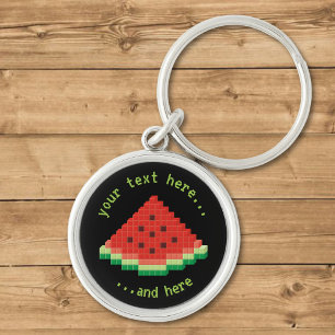 Porte-clés Watermelon Pixel Art