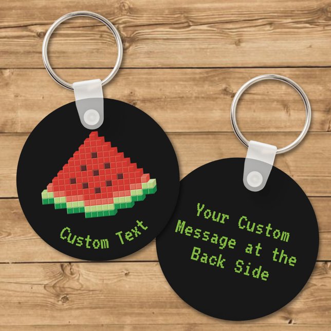 Porte-clés Watermelon Pixel Art Keychain (Créateur téléchargé)