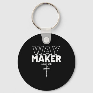 Porte-clés Way Maker Isaïe 42_16 T-shirt chrétien Premium