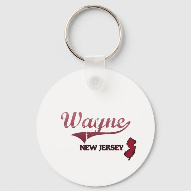 Porte-clés Wayne New Jersey City Classic (Recto)