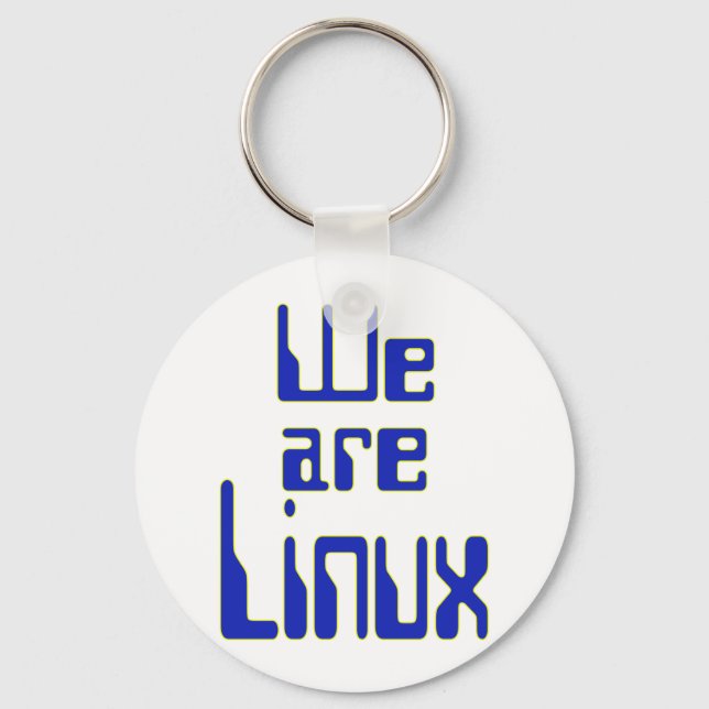 Porte-clés We are Linux (Recto)
