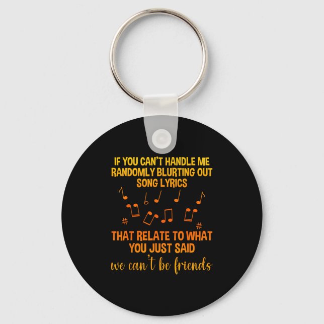 Porte-clés We Can't Be Friends - Uni - Black - Small - School (Recto)