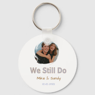 Porte-clés we still do name couple purple pastel brown date m