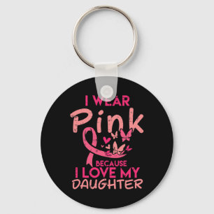 Porte-clés Wear Pink I Love My Daughter