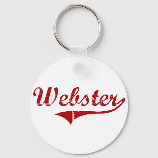 Porte-clés Webster South Dakota Classic Design (Recto)