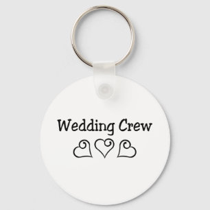 Porte-clés Wedding Crew Black Hearts