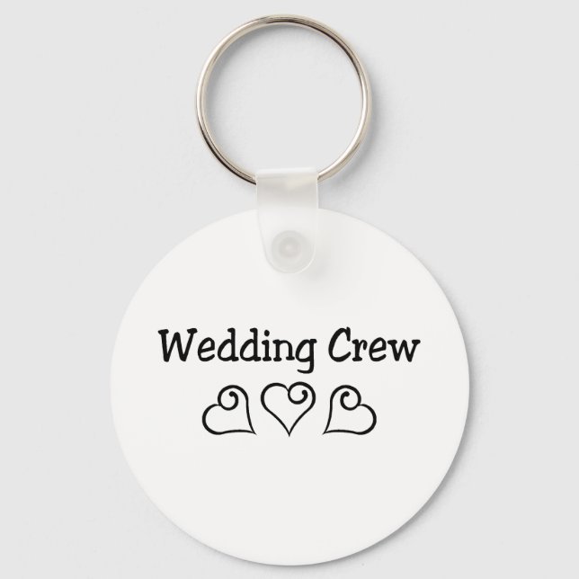 Porte-clés Wedding Crew Black Hearts (Recto)