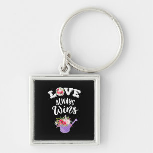 Porte-clés Wedding Gifts   Love Always Win