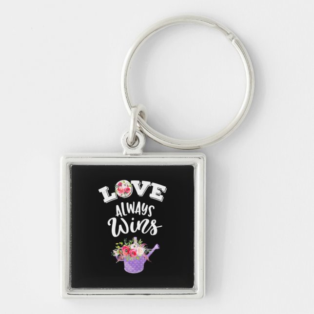 Porte-clés Wedding Gifts | Love Always Win (Devant)