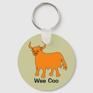 Porte-clés "Wee Coo" Scottish Highland Cow keychain