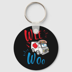 Porte-clés WEE WOO AMR EMT AMR Paramedic Ambulance