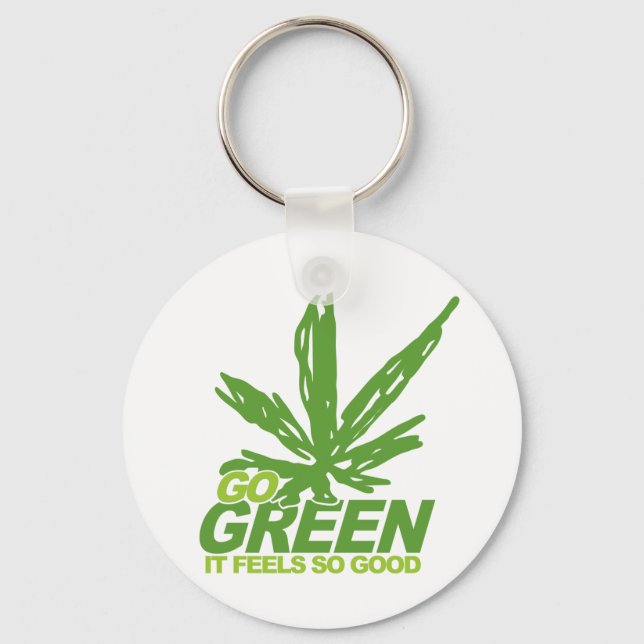 Porte-clés Weed devenez écolo (Recto)