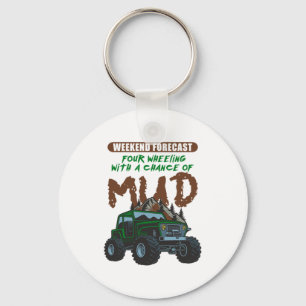 Porte-clés Weekend Forecast Mud ATV Four Wheeler Quad Gift