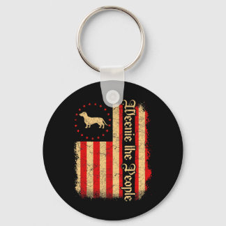 Porte-clés Weenie The People 4 Juillet Drapeau Américain Usa