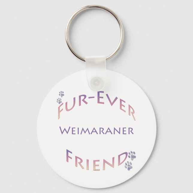Porte-clés Weimaraner Furever Friend (Recto)