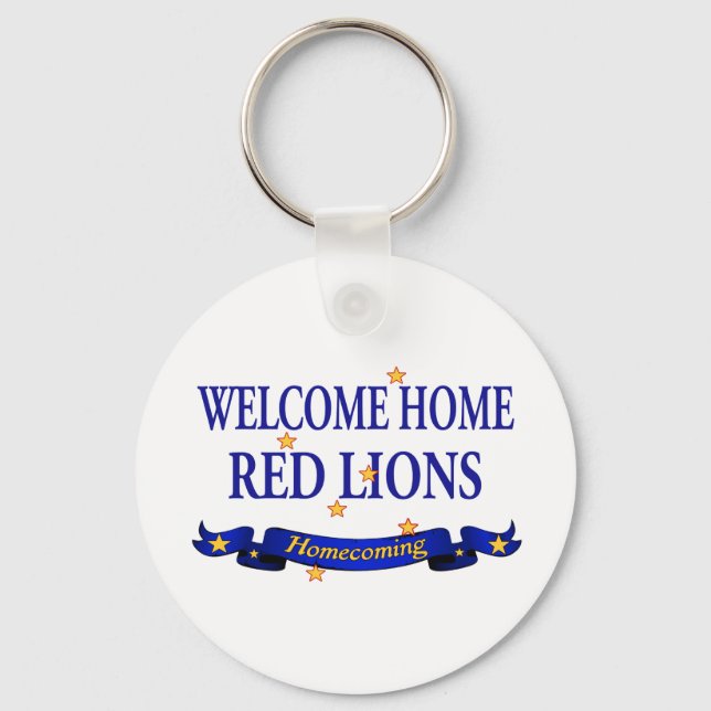 Porte-clés Welcome Home Red Lions (Recto)