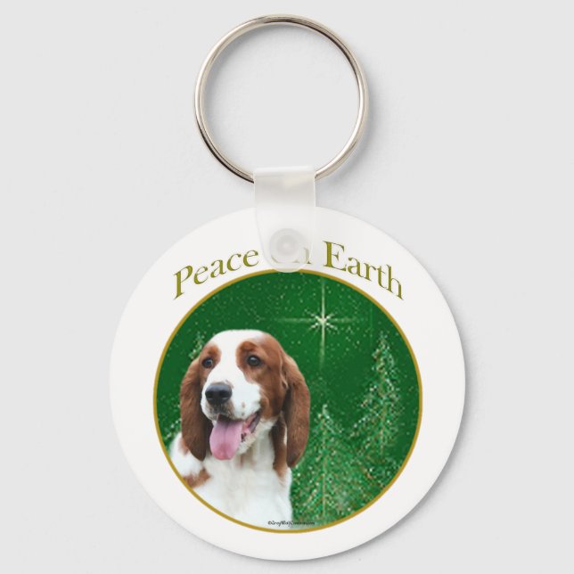 Porte-clés Welsh Springer Spaniel Peace (Recto)