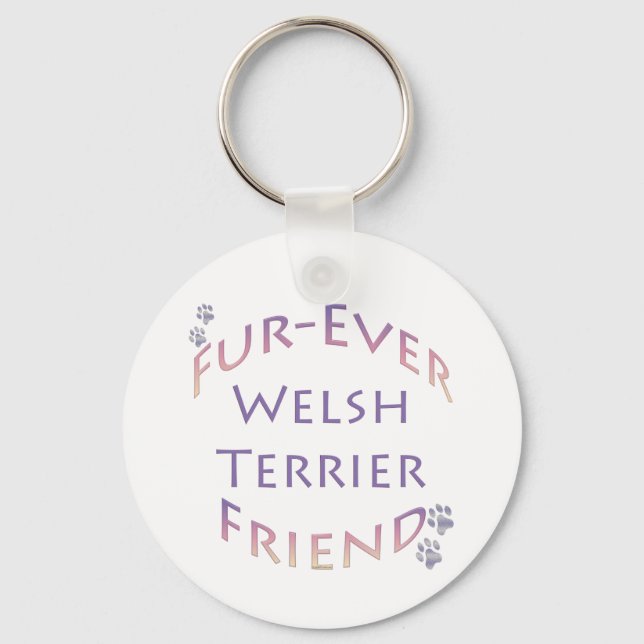Porte-clés Welsh Terrier Furever Friend (Recto)