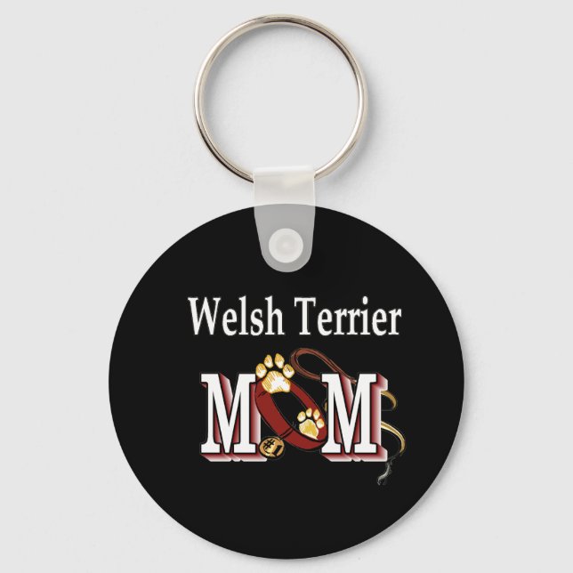 Porte-clés Welsh Terrier Maman Cadeaux (Recto)