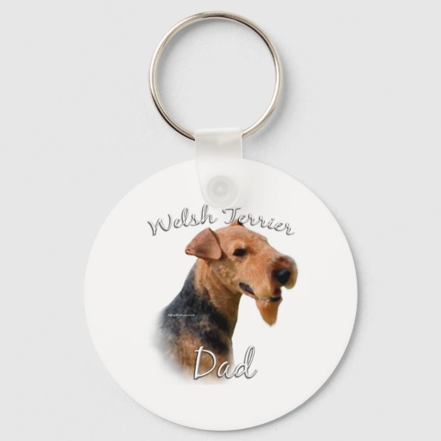 Porte-clés Welsh Terrier Papa 2 (Recto)