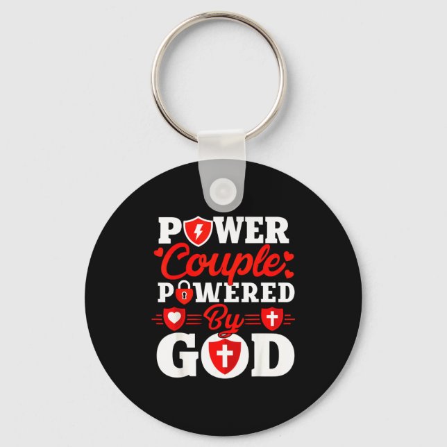 Porte-clés Wer Couple Wered By God Christian Couples Matching (Recto)
