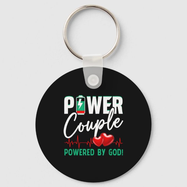 Porte-clés Wer Couple Wered-by God Christian Couples Valentin (Recto)
